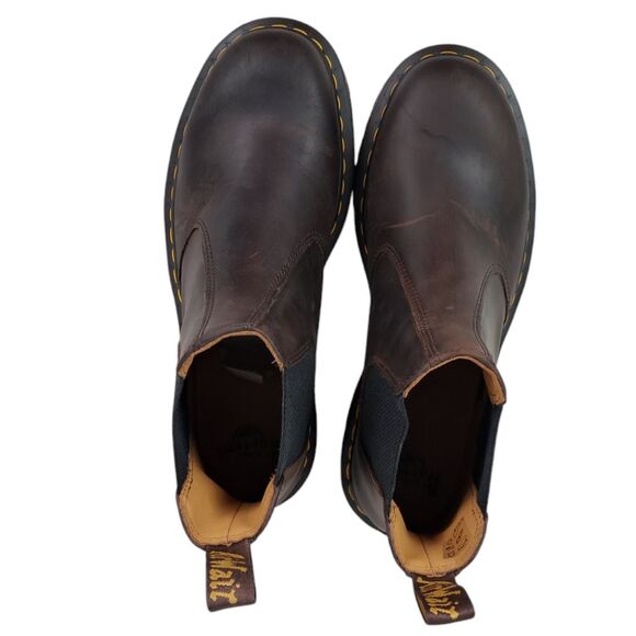 Dr. Martens 2976 BEX Crazy Horse Chelsea Boot, Dark Brown Mens Size 11 - Picture 10 of 12